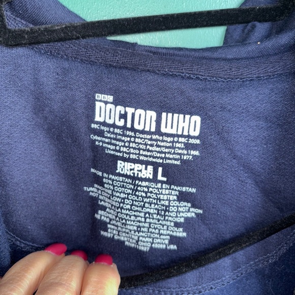 Dr. Who size large full zip hoodie jacket - Picture 2 of 6